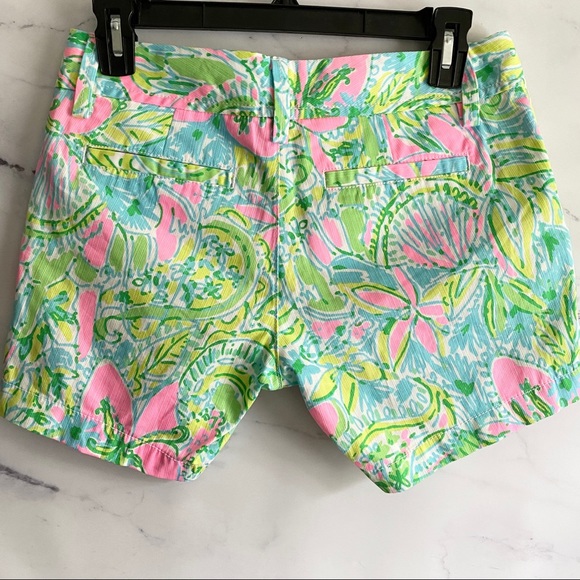 Lilly Pulitzer Callahan Shorts Coconut Jungle Size 00 19280 - Picture 4 of 7
